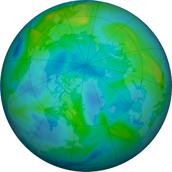 Arctic ozone map for 21 September 2019